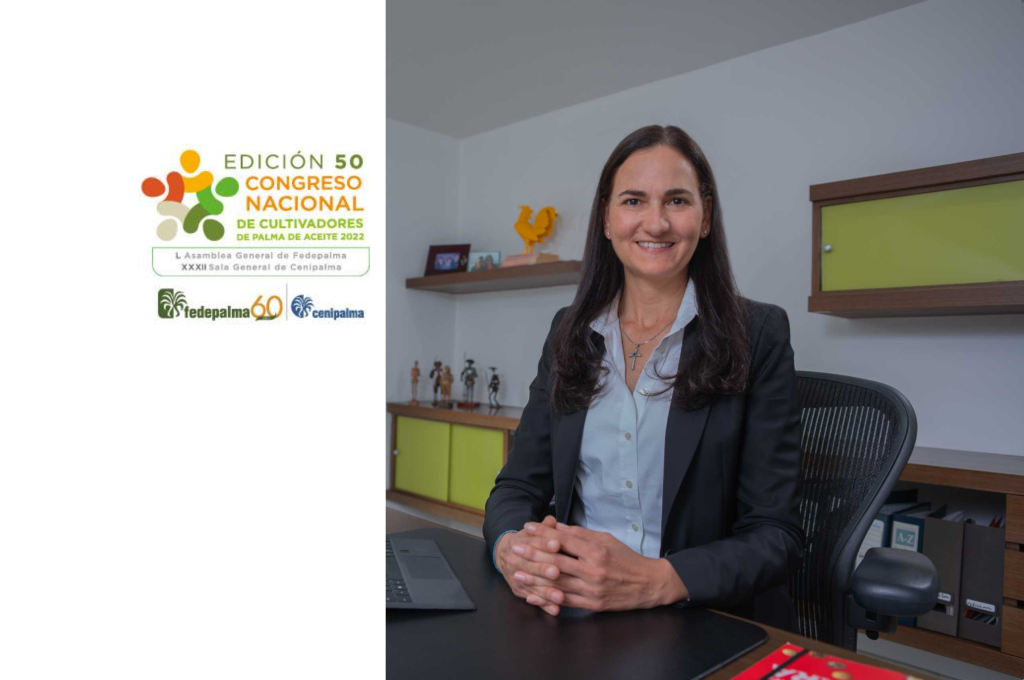 Catalina Restrepo Rada es la Presidenta de Junta Directiva de Fedepalma.