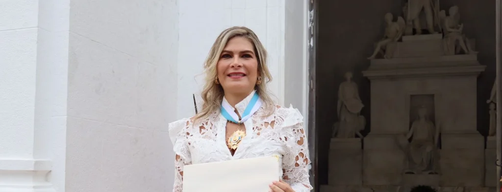 Patricia Díaz Hamburger, Delegada Gremial de Fedepalma, recibió La Gran Cruz de Bastidas 2023