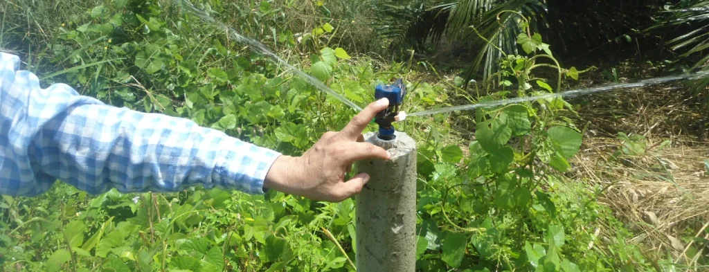 Operación del riego por aspersión