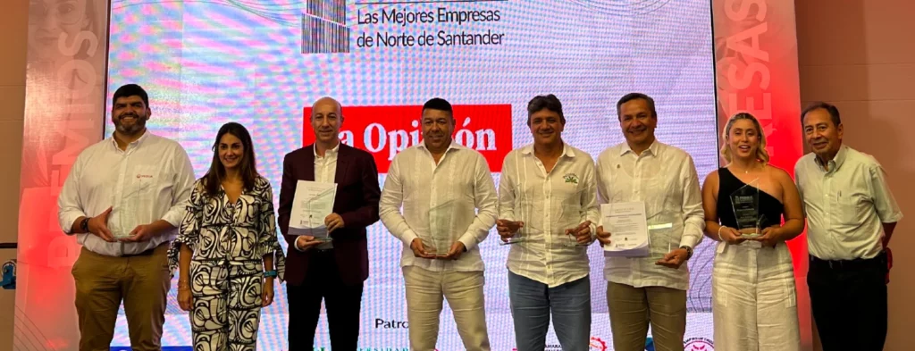 Palnorte S. A. S., recibió dos galardones en los premios de Las Mejores Empresas de Norte de Santander