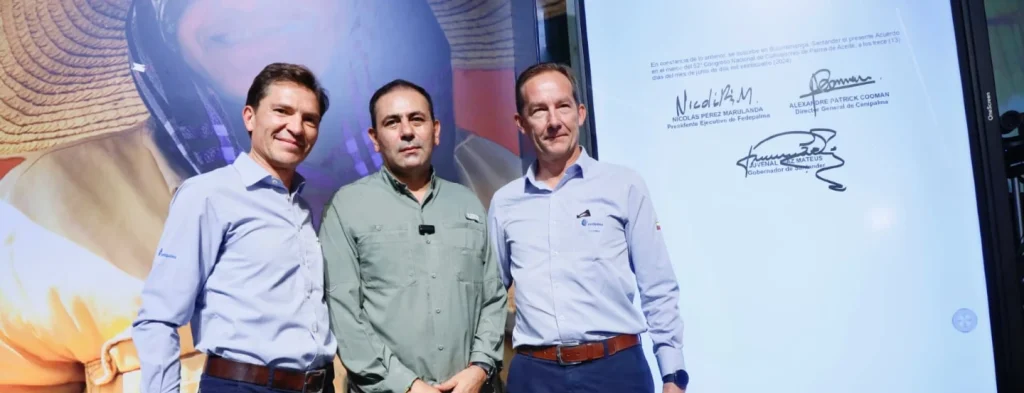 La Federación y la Gobernación de Santander firmaron compromisos para impulsar iniciativas que beneficien al sector palmero en el departamento