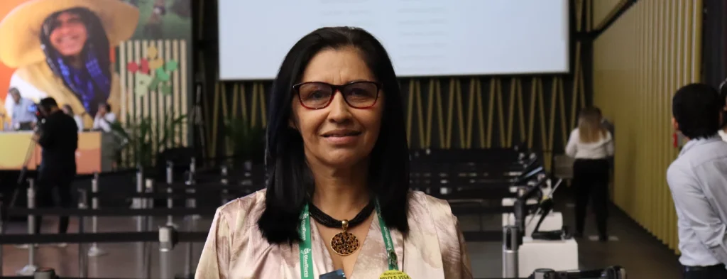 Nelcy Vega Jurado, productora de pequeña escala y miembro de la Junta Directiva de Fedepalma