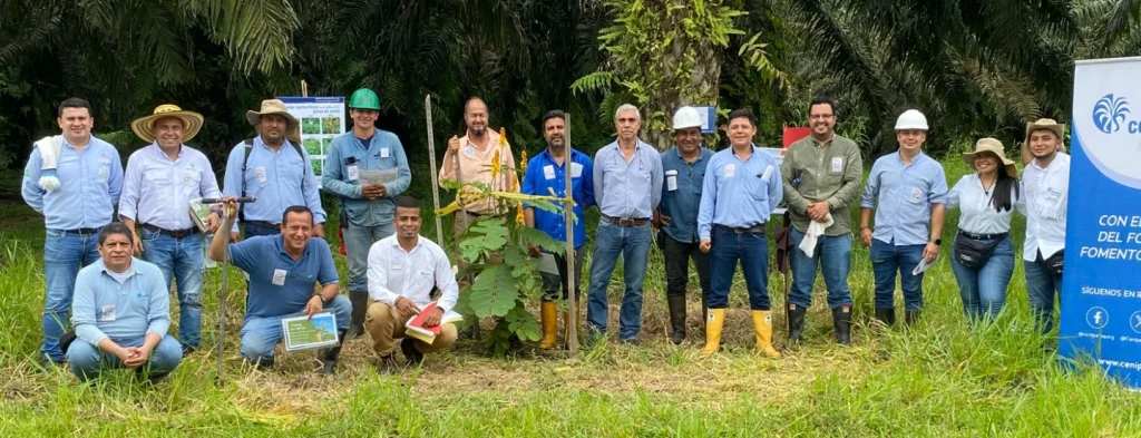 Palmicultores de la región del Ariari, comprometidos con la implementación de prácticas de Agricultura Climáticamente Inteligente (ACI), en el marco del proyecto Territorios Verdes
